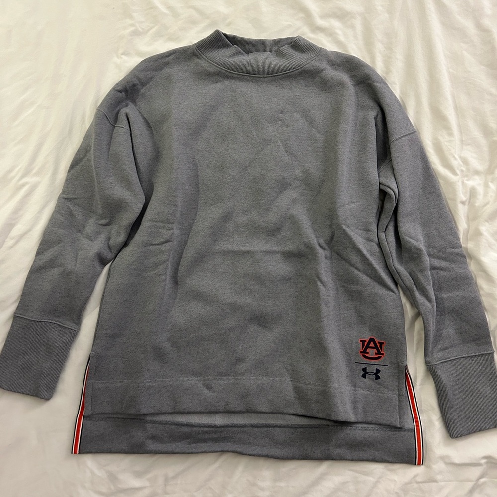 Auburn Under Armor team issued mock neck sweatshirt
